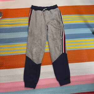 Tommy Hilfiger Grey Navy Blue Jogger Sweatpants Boys Kids Size 12/14